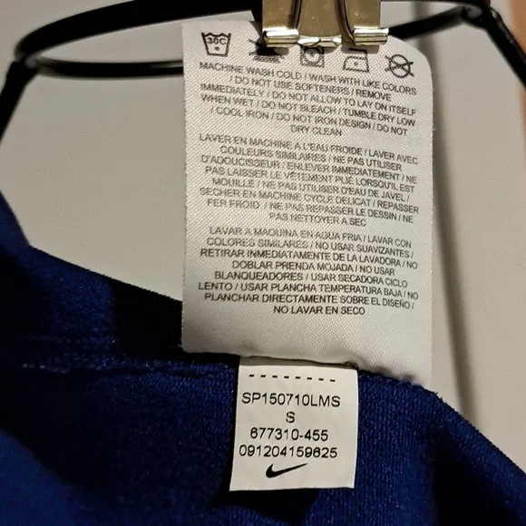 Nike Blue and Gray Performance Hoodie - Picture 8 of 8